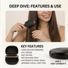 SilkGlide Pro: 2-in-1 Cordless Hair Straightening Brush